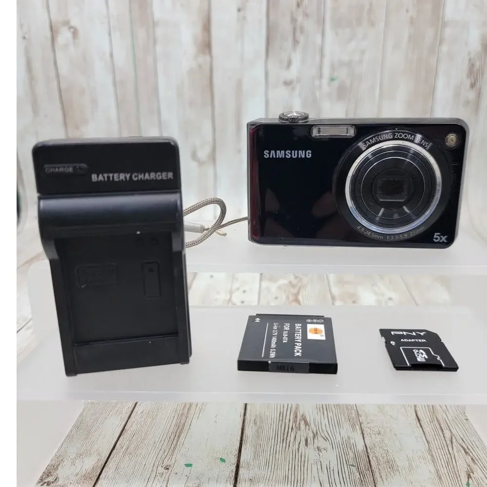 Samsung TL210 Compact Digital Camera 5x Optical Zoom Built-in Flash Black